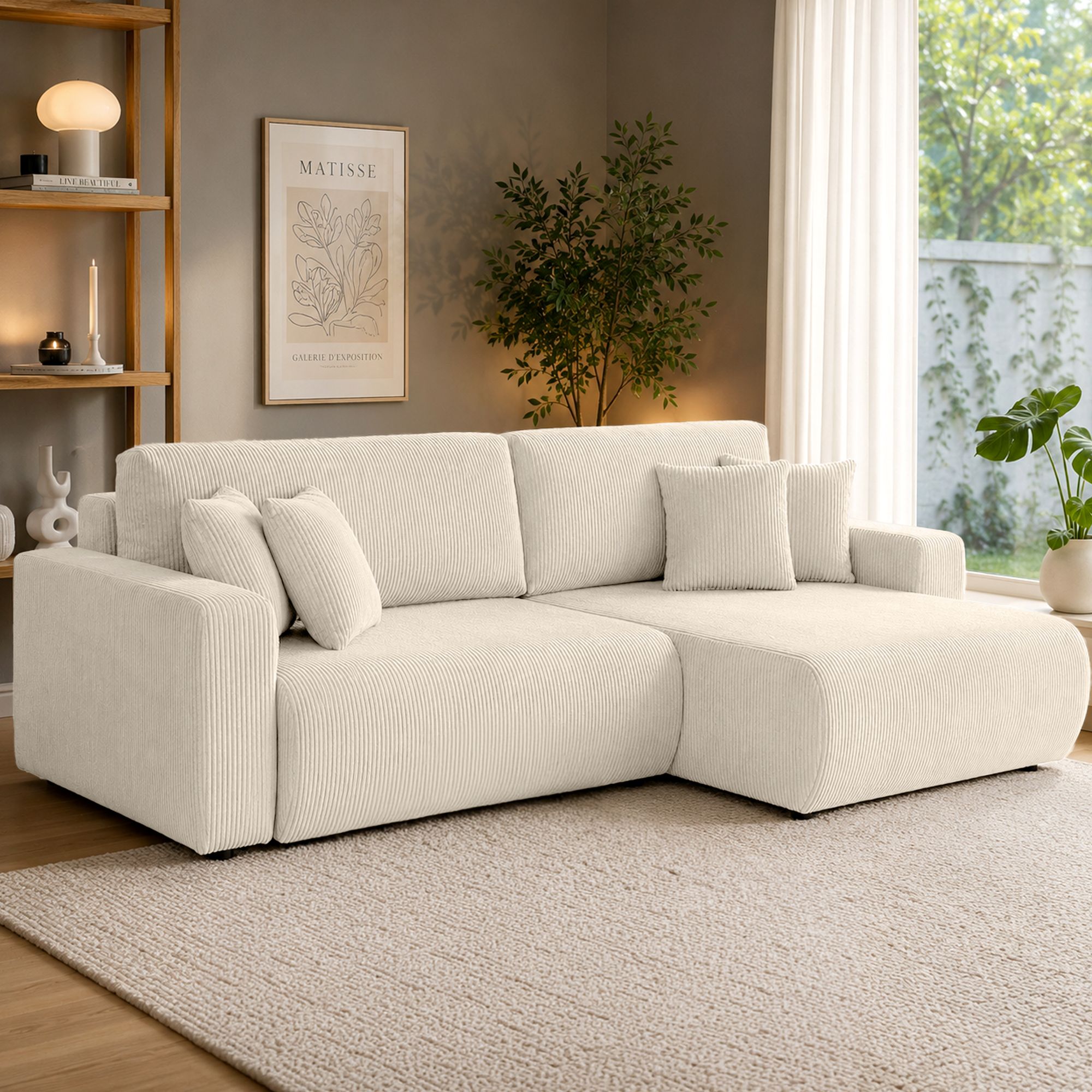 Ecksofa Brescia 4 Sitzer Cord