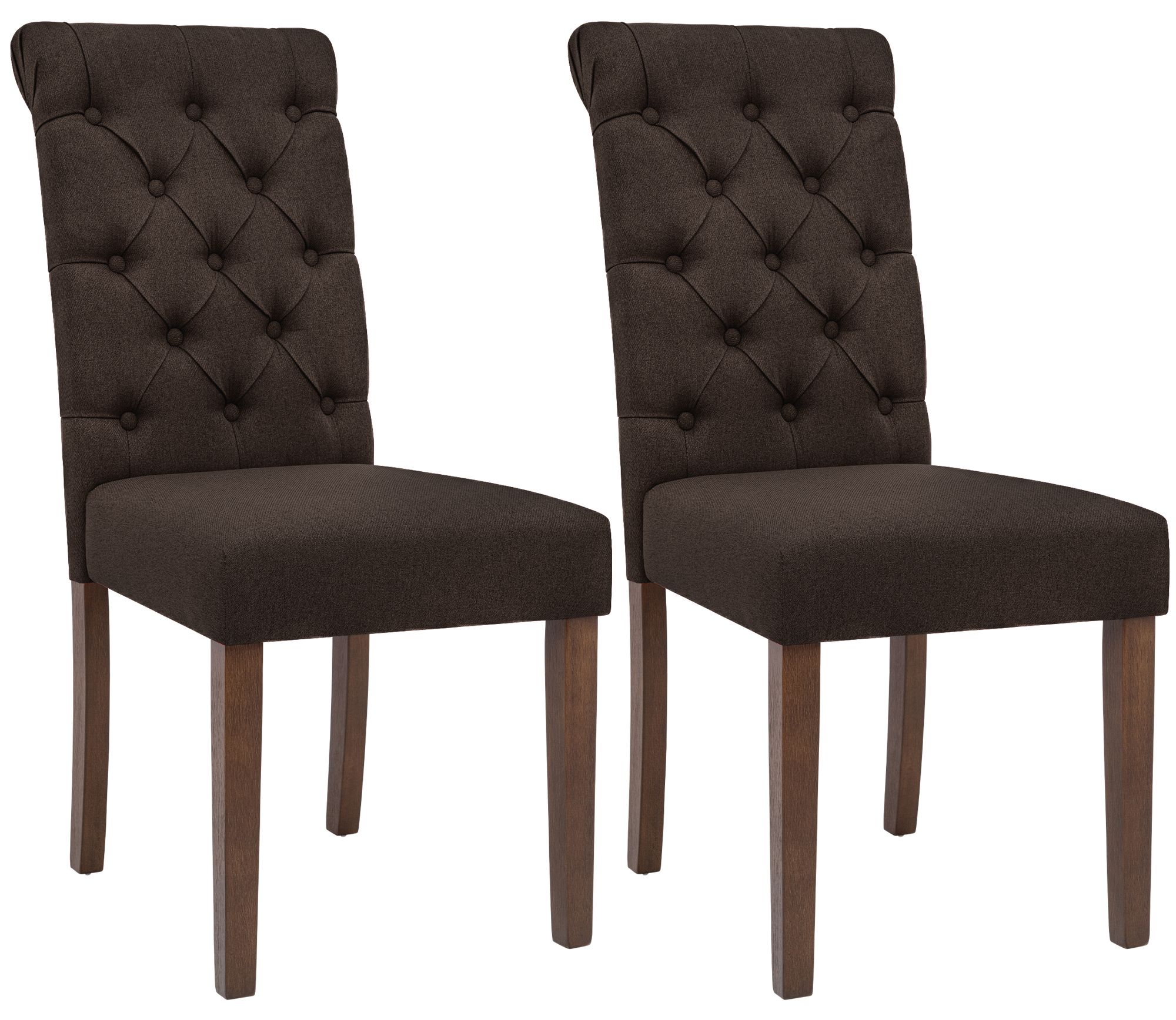 2er Set Esszimmerstühle Lisburn Stoff