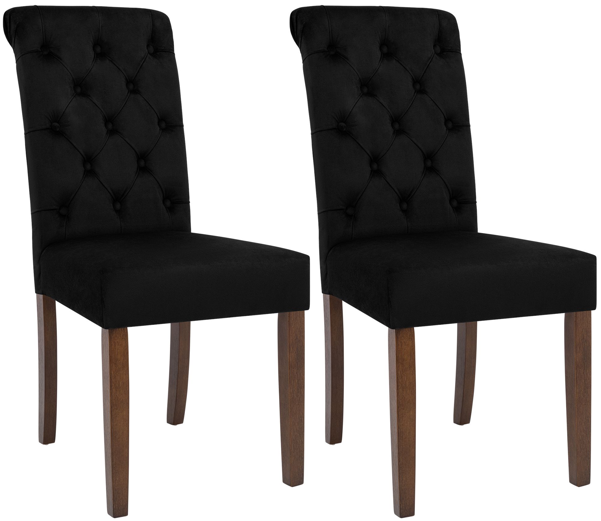 2er Set Esszimmerstühle Lisburn Samt